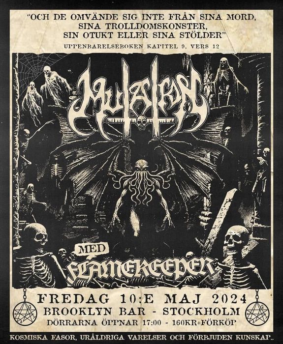 Poster: Mutation and Flamekeeper at Brooklyn Bar